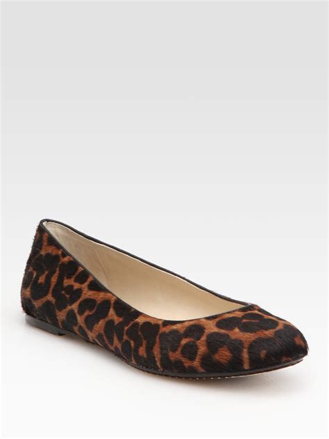 michael michael kors alice leopard calf hair ballet flat|Michael Kors Alice Leopard Calf Hair Ballet Flat .